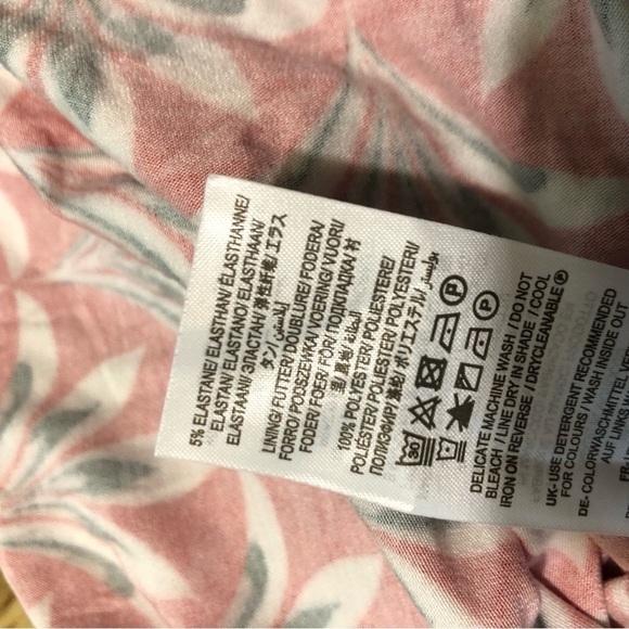 Boden Red Floral Artsy Flare Stretch Dress Women Size 4 V-Neck 37” Long - Picture 9 of 10